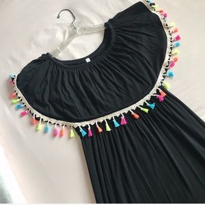 Pink Blush Tassel Maxi Dress (Maternity)